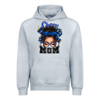 Heather Grey cheer mom messy bun Urban Hoodie - texasbilliewilder