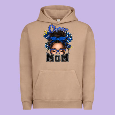 Cheer Mom Messy Bun Urban Hoodie Designed By Texasbilliewilder