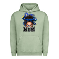 Pigment Oil Green cheer mom messy bun Urban Hoodie - texasbilliewilder