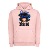 Pigment Salmon cheer mom messy bun Urban Hoodie - texasbilliewilder