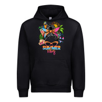 Black summer vibes messy bun Urban Hoodie - Zillion Design Studio