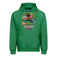 Emerald summer vibes messy bun Urban Hoodie - Zillion Design Studio
