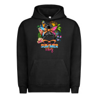Pigment Black summer vibes messy bun Urban Hoodie - Zillion Design Studio