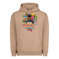 Pigment Burro summer vibes messy bun Urban Hoodie - Zillion Design Studio