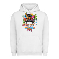 Pigment Lunar Rock summer vibes messy bun Urban Hoodie - Zillion Design Studio