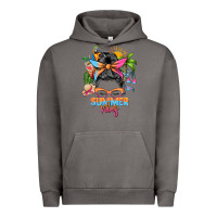 Pigment Tornado summer vibes messy bun Urban Hoodie - Zillion Design Studio