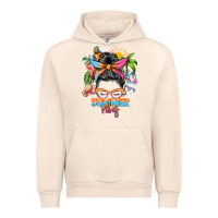 Sandshell summer vibes messy bun Urban Hoodie - Zillion Design Studio
