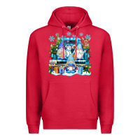 Cardinal snowman gnome truck Premium Hoodie - texasbilliewilder