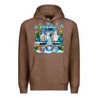 Snowman Gnome Truck Premium Hoodie | Teevron