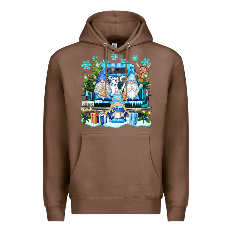 Snowman Gnome Truck Premium Hoodie by texasbilliewilder | Teevron