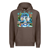 Coffee snowman gnome truck Premium Hoodie - texasbilliewilder