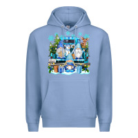 Colony Blue snowman gnome truck Premium Hoodie - texasbilliewilder