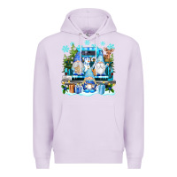 Lilac snowman gnome truck Premium Hoodie - texasbilliewilder