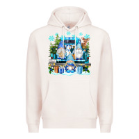 Pale Pink snowman gnome truck Premium Hoodie - texasbilliewilder