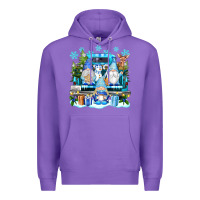 Purple snowman gnome truck Premium Hoodie - texasbilliewilder