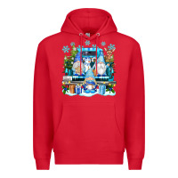 Red snowman gnome truck Premium Hoodie - texasbilliewilder