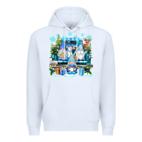 White snowman gnome truck Premium Hoodie - texasbilliewilder