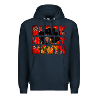 Navy Black history month juneteenth Premium Hoodie - Zillion Design Studio