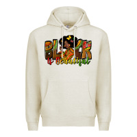 Oatmeal Heather Black is beautiful juneteenth Premium Hoodie - Zillion Design Studio