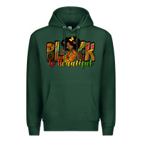 Sports Green Black is beautiful juneteenth Premium Hoodie - Zillion Design Studio
