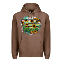 Chestnut Iowa State Map Premium Hoodie - RanaPortraitStore