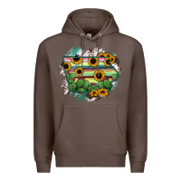 Coffee Iowa State Map Premium Hoodie - RanaPortraitStore