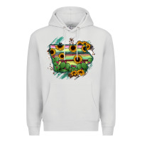 Dove Grey Iowa State Map Premium Hoodie - RanaPortraitStore