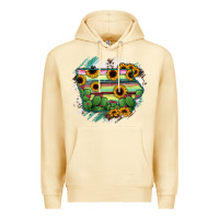 Pina Colada Iowa State Map Premium Hoodie - RanaPortraitStore
