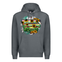 Rock Iowa State Map Premium Hoodie - RanaPortraitStore