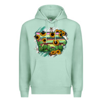Seafoam Iowa State Map Premium Hoodie - RanaPortraitStore