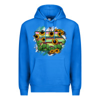 True Royal Iowa State Map Premium Hoodie - RanaPortraitStore