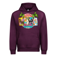 Mauve Wine mama bear summer Urban Hoodie - Zillion Design Studio