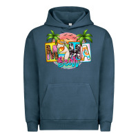 Pigment Midnight Navy mama bear summer Urban Hoodie - Zillion Design Studio