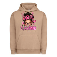 Pigment Burro breast cancer survivor afro messy bun Urban Hoodie - texasbilliewilder