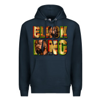Navy Black king juneteenth Premium Hoodie - Zillion Design Studio
