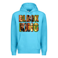 Ocean Blue Black king juneteenth Premium Hoodie - Zillion Design Studio