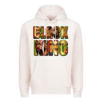 Pale Pink Black king juneteenth Premium Hoodie - Zillion Design Studio