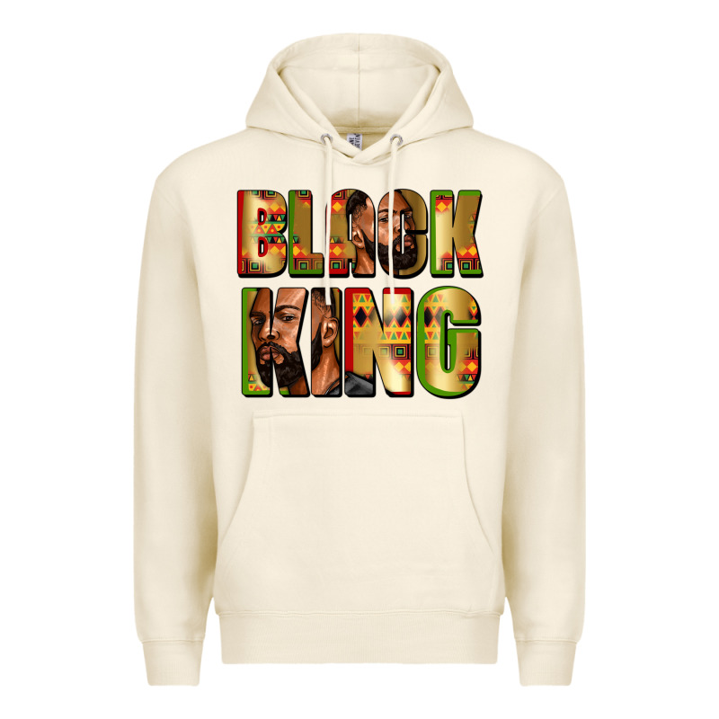 Black King Juneteenth Premium Hoodie by Zillion Design Studio | Teevron