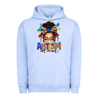 Pigment Grape Ice autism mom afro messy bun Urban Hoodie - texasbilliewilder