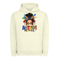 Pigment Pistachio autism mom afro messy bun Urban Hoodie - texasbilliewilder