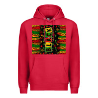 Cardinal Black license letters  juneteenth Premium Hoodie - Zillion Design Studio