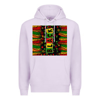 Lilac Black license letters  juneteenth Premium Hoodie - Zillion Design Studio