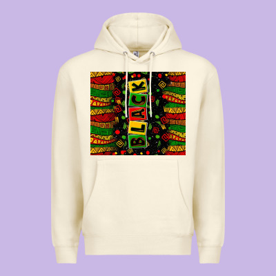 Black License Letters  Juneteenth Premium Hoodie Designed By Zillion Design Studio
