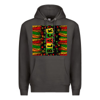 Smoke Black license letters  juneteenth Premium Hoodie - Zillion Design Studio