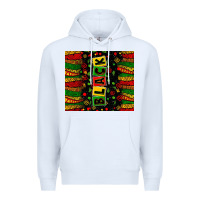 White Black license letters  juneteenth Premium Hoodie - Zillion Design Studio