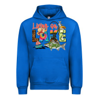 Cobalt living on lake time Urban Hoodie - Zillion Design Studio