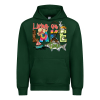 Forest Green living on lake time Urban Hoodie - Zillion Design Studio