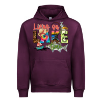 Mauve Wine living on lake time Urban Hoodie - Zillion Design Studio