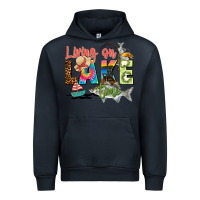 Navy living on lake time Urban Hoodie - Zillion Design Studio