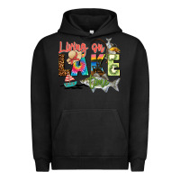 Pigment Black living on lake time Urban Hoodie - Zillion Design Studio